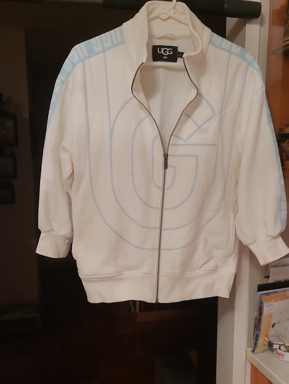 UGG Women's White Full-Zip Track Jacket